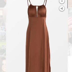 Caramel Slip Dress